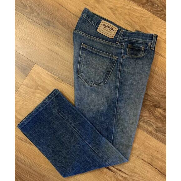 Men's Levi Strauss Signature Jeans Straight 100% Cotton Size 29 x 30 EUC - Picture 1 of 5